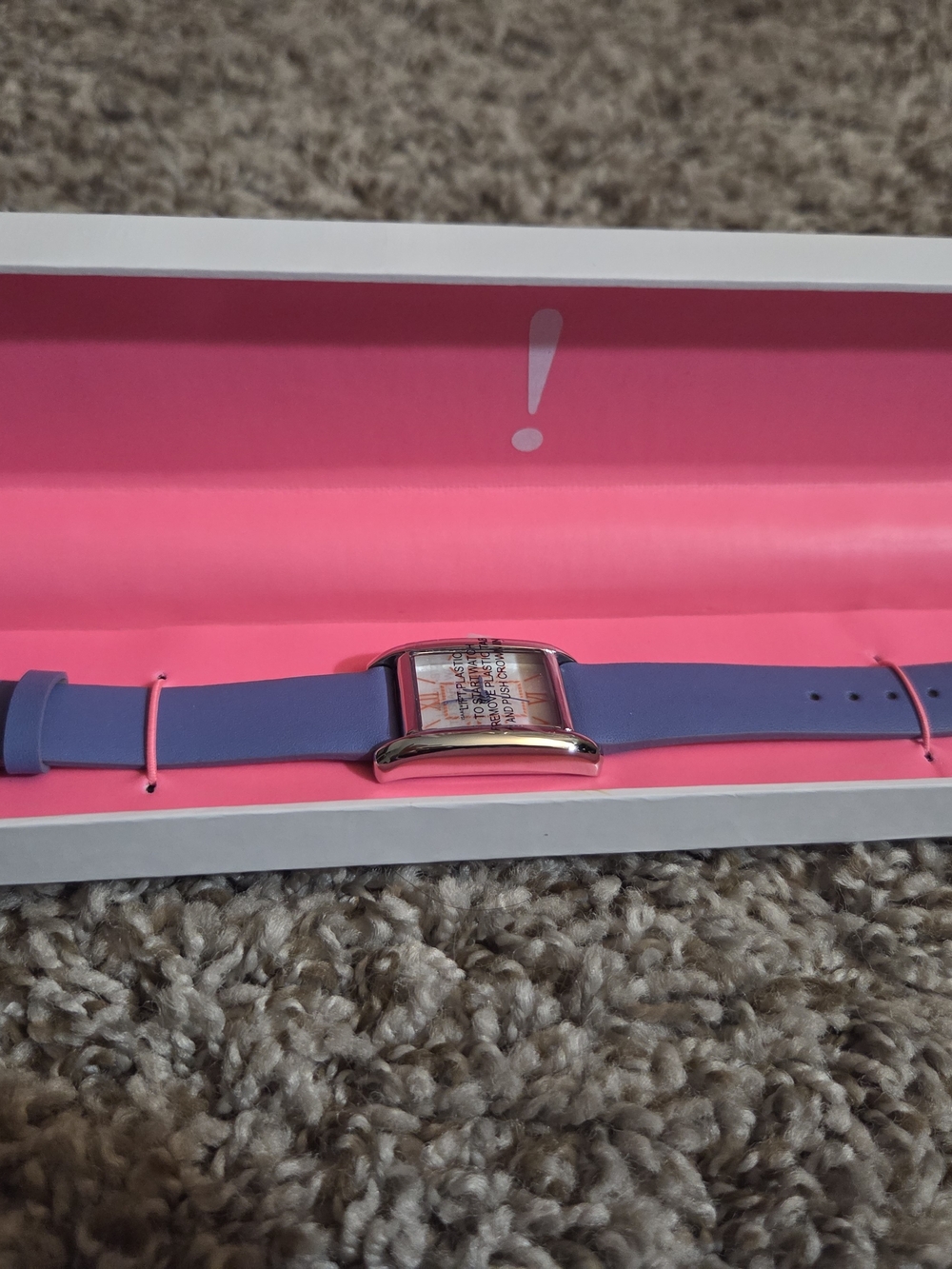 Purple Leather Womens Watch From Isaac Mizrahi